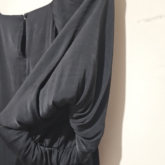 EUC Nine West Black Blouse with Puff Sleeves - Picture 6 of 10